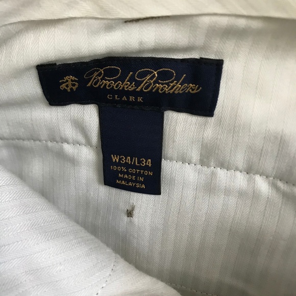 COPY - Brooks Brothers Clark 100% Cotton Chinos 34x34 - Picture 4 of 6